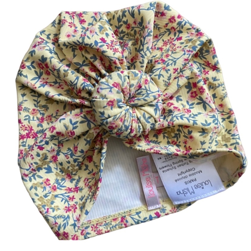 Louise Misha Bathing Turban sylvania Soft Yellow swim cap Size 1T - 6-12M